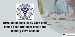 INI SS: Open Round Seat Allocation Announced January 2025 Session